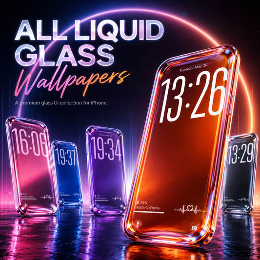 All 20 Liquid Glass Wallpaper Pack – Ultimate Bundle