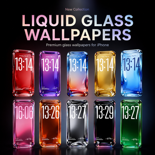 All 20 Liquid Glass Wallpaper Pack – Ultimate Bundle